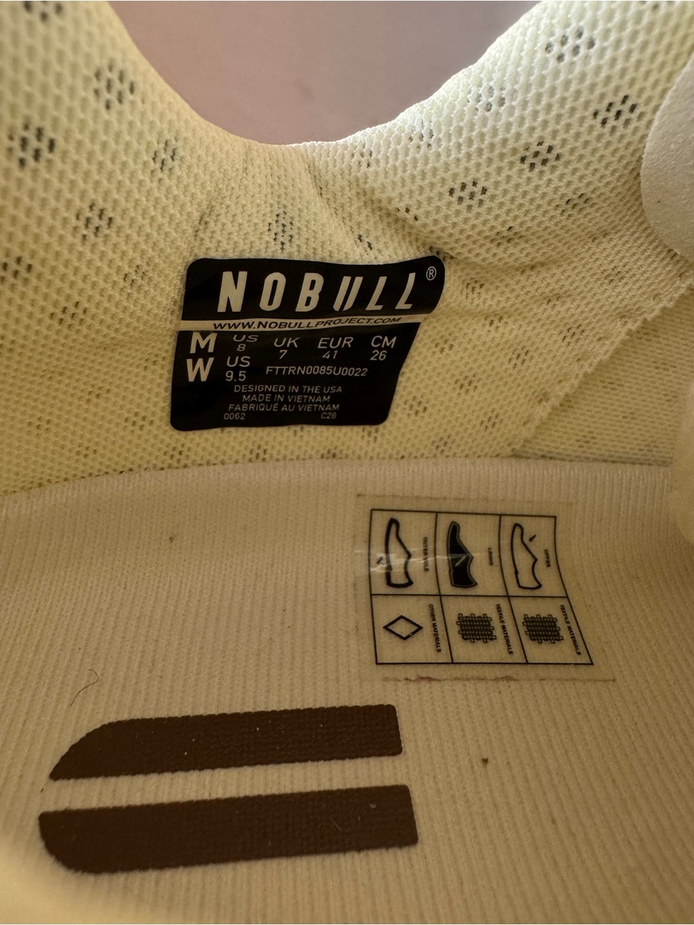 NOBULL White Trainer with Gum Sole - Picture 4 of 4